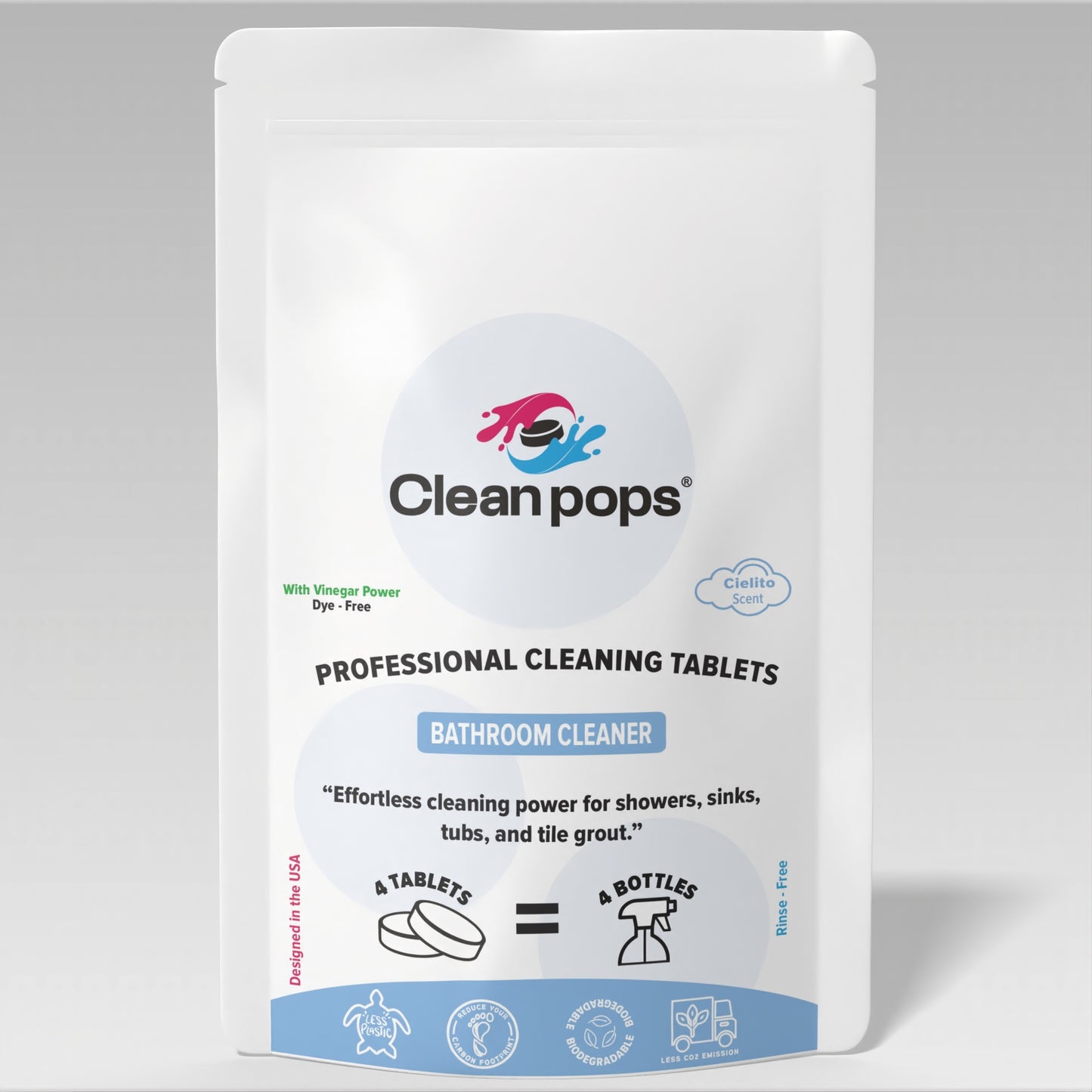 Bathroom Cleaner Cielito Scent x 4 Professional Cleaning Tablets