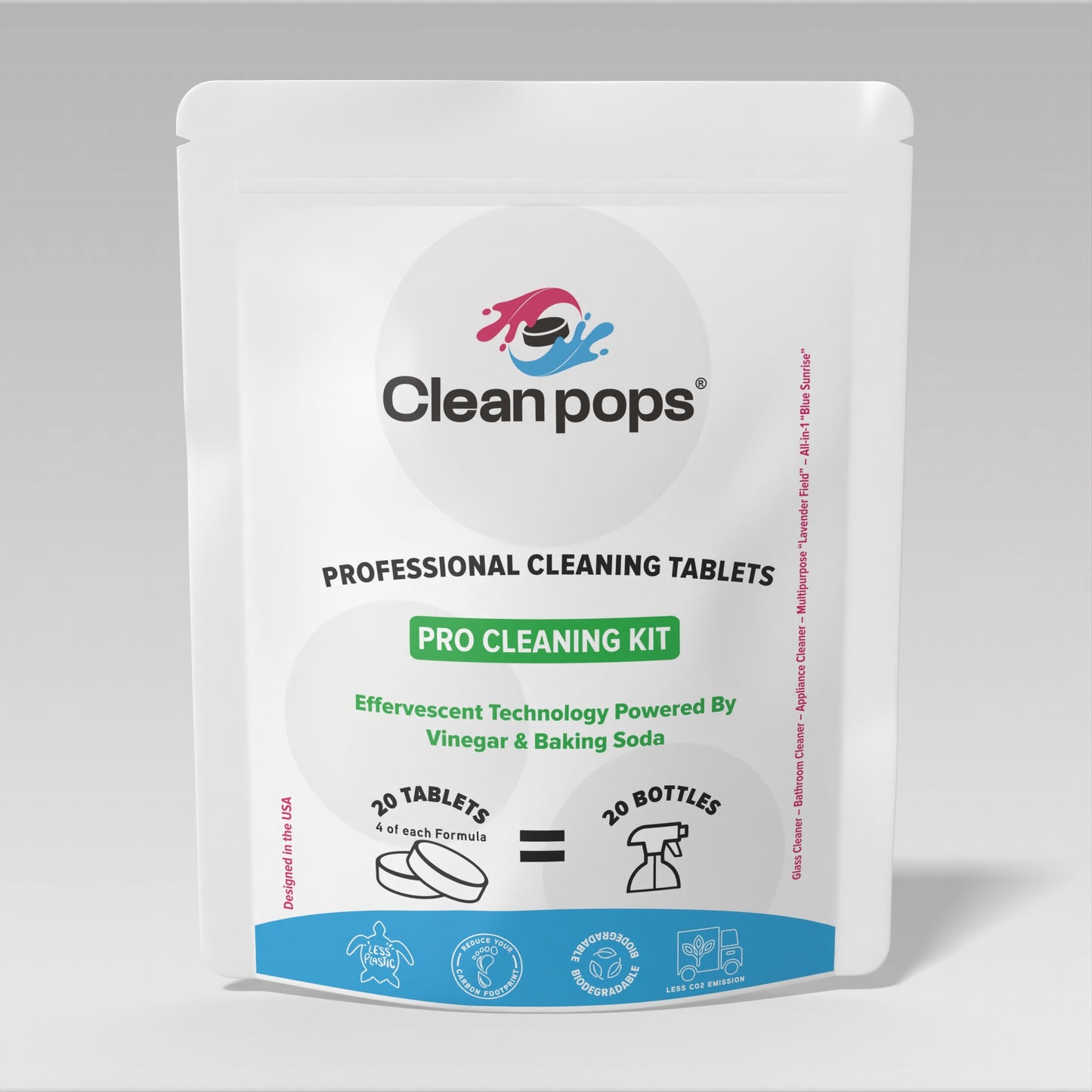 Pro Cleaning Kit X 20 Professional Cleaning Tablets  (4 tablets of each formula)