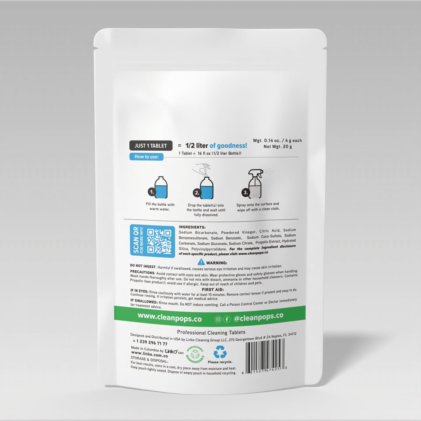 Pro Cleaning Kit X 5 Professional Cleaning Tablets